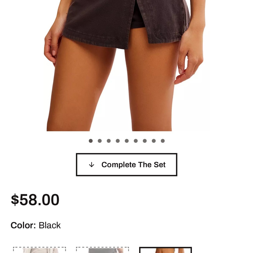 FP Movement by Free People Black Skort